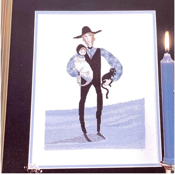 Set of Three (3) “P. Buckley Moss” Vintage Counted Cross Stitch Pattern Leaflets - Picture 7 of 10